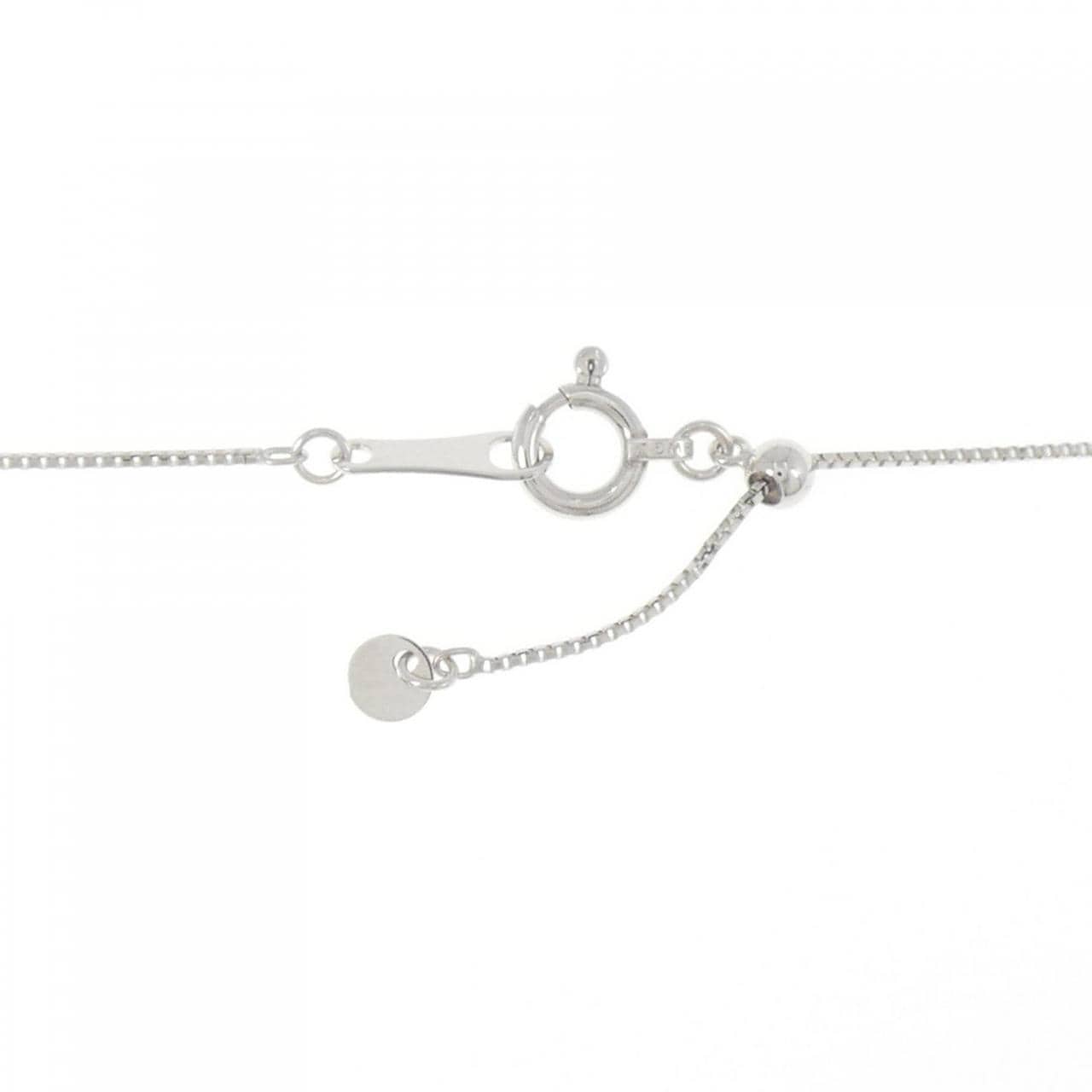 K18WG ダイヤモンド ネックレス 0.22CT