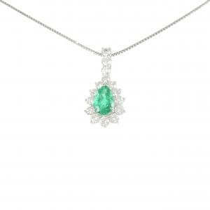 PT900/PT850 エメラルド ネックレス 2.06CT
