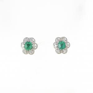 PT900 エメラルド ピアス 0.40CT