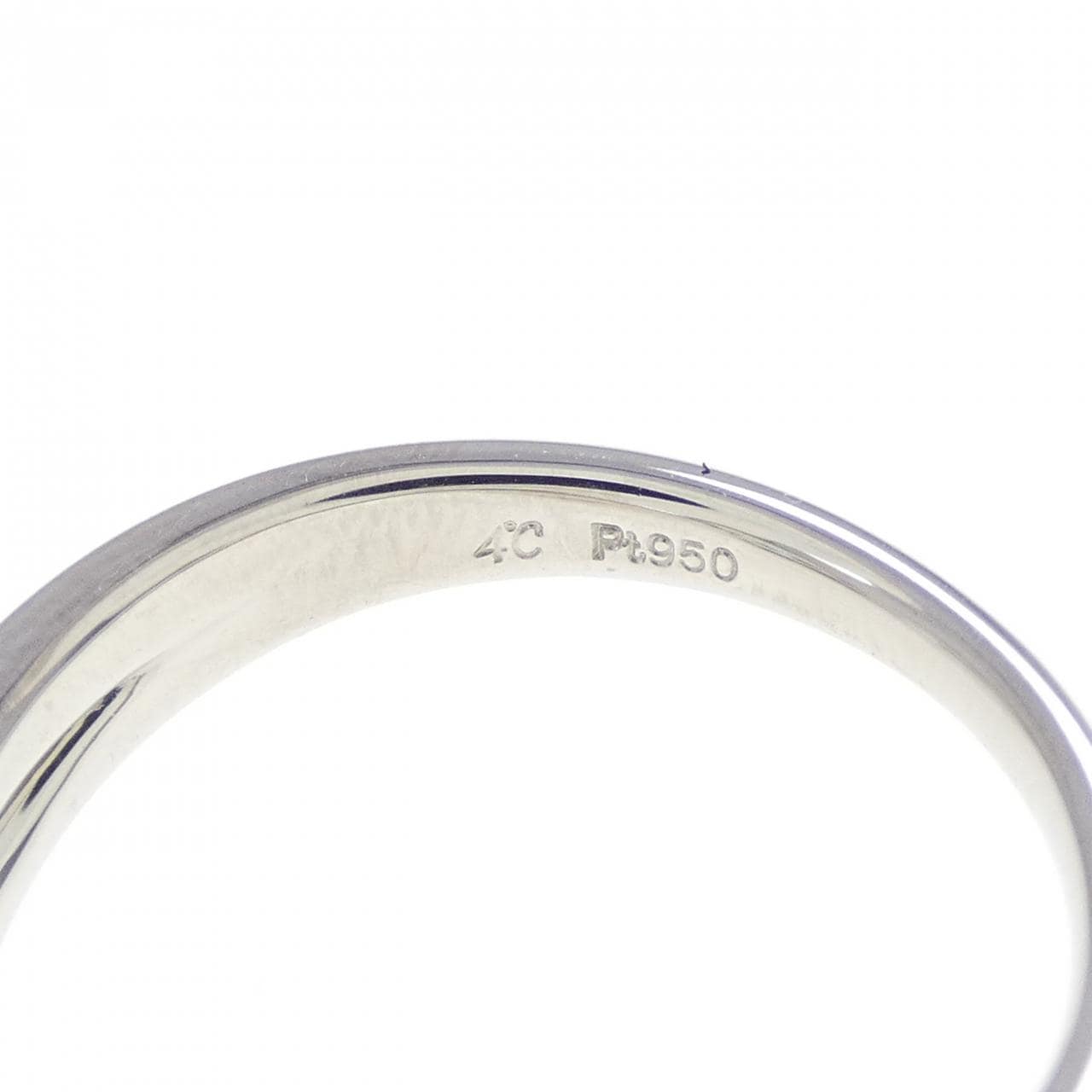 4゜C アクアマリン リング 0.170CT