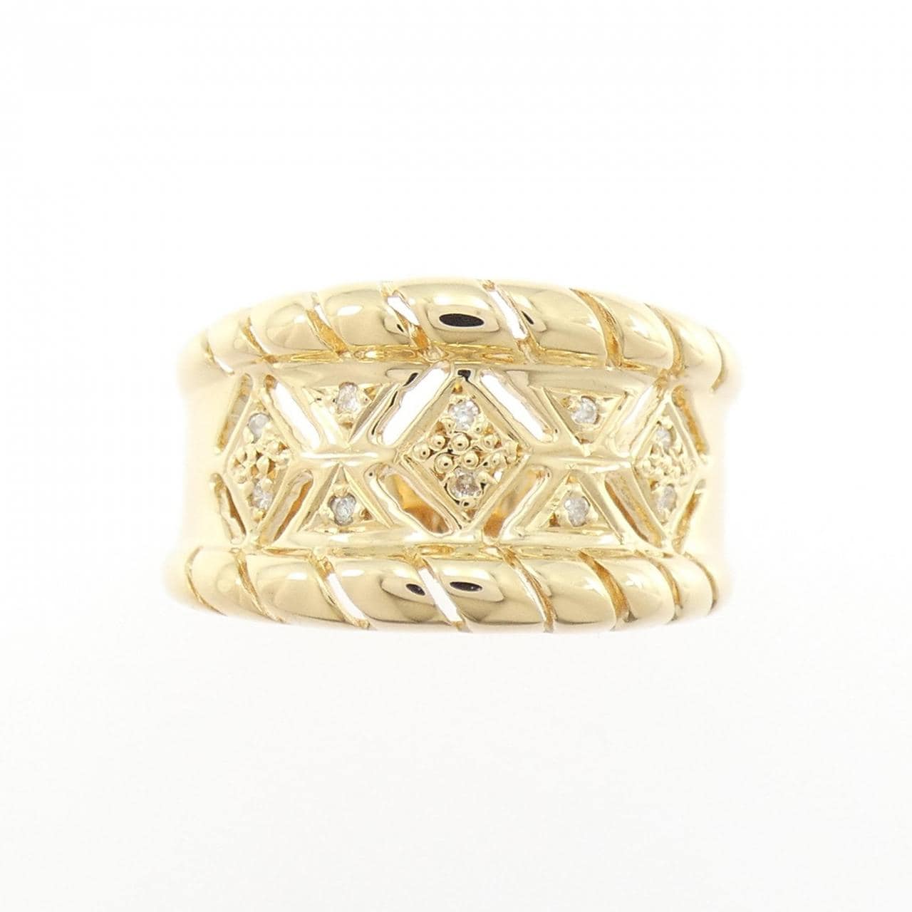 K18YG ダイヤモンド リング 0.05CT