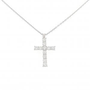 PT900/PT850 クロス ダイヤモンド ネックレス 1.00CT