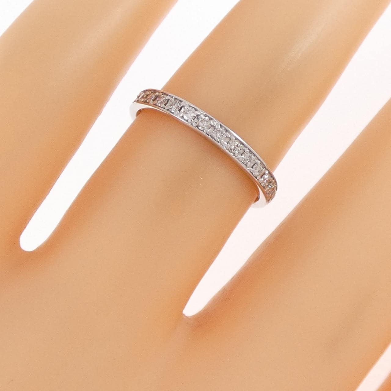 K18WG フルエタニティ ダイヤモンド リング 0.30CT