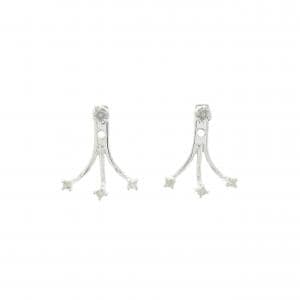 K18WG 2WAY ダイヤモンド ピアス 0.10CT