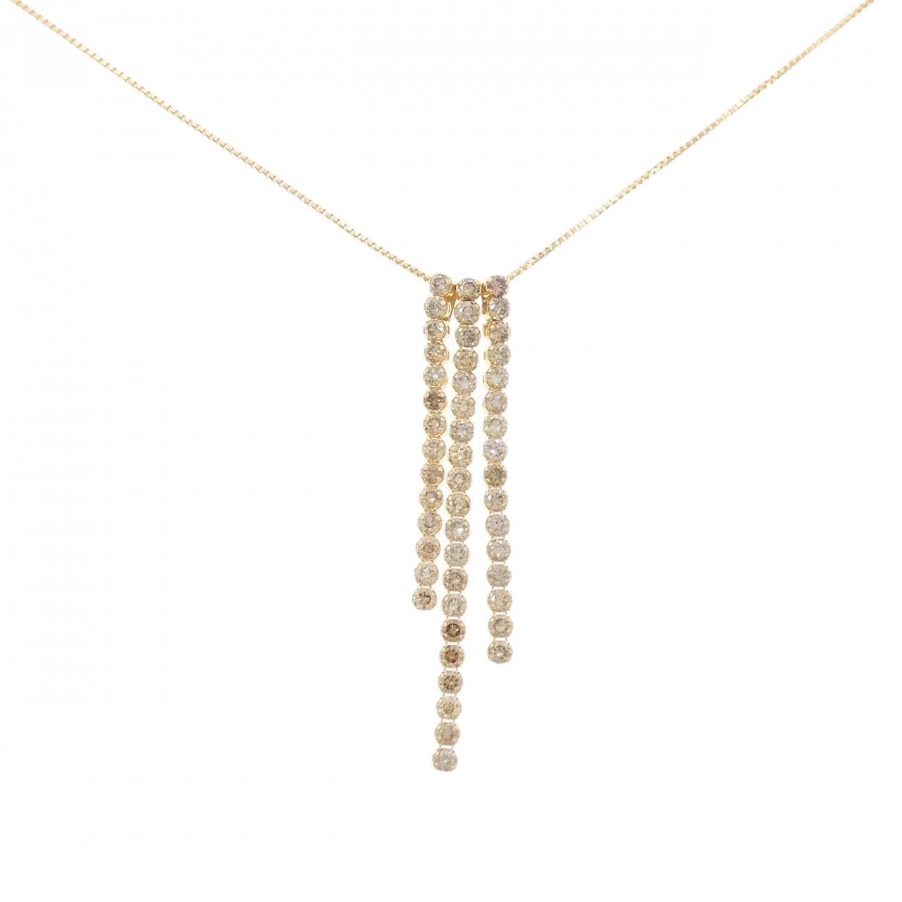 K18YG 2WAY ダイヤモンド ネックレス 1.00CT