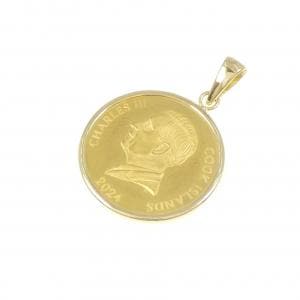 K18YG(枠) コイン ペンダント