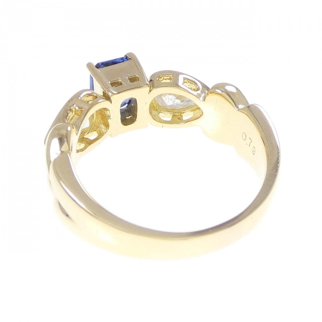 K18YG サファイヤ リング 1.02CT