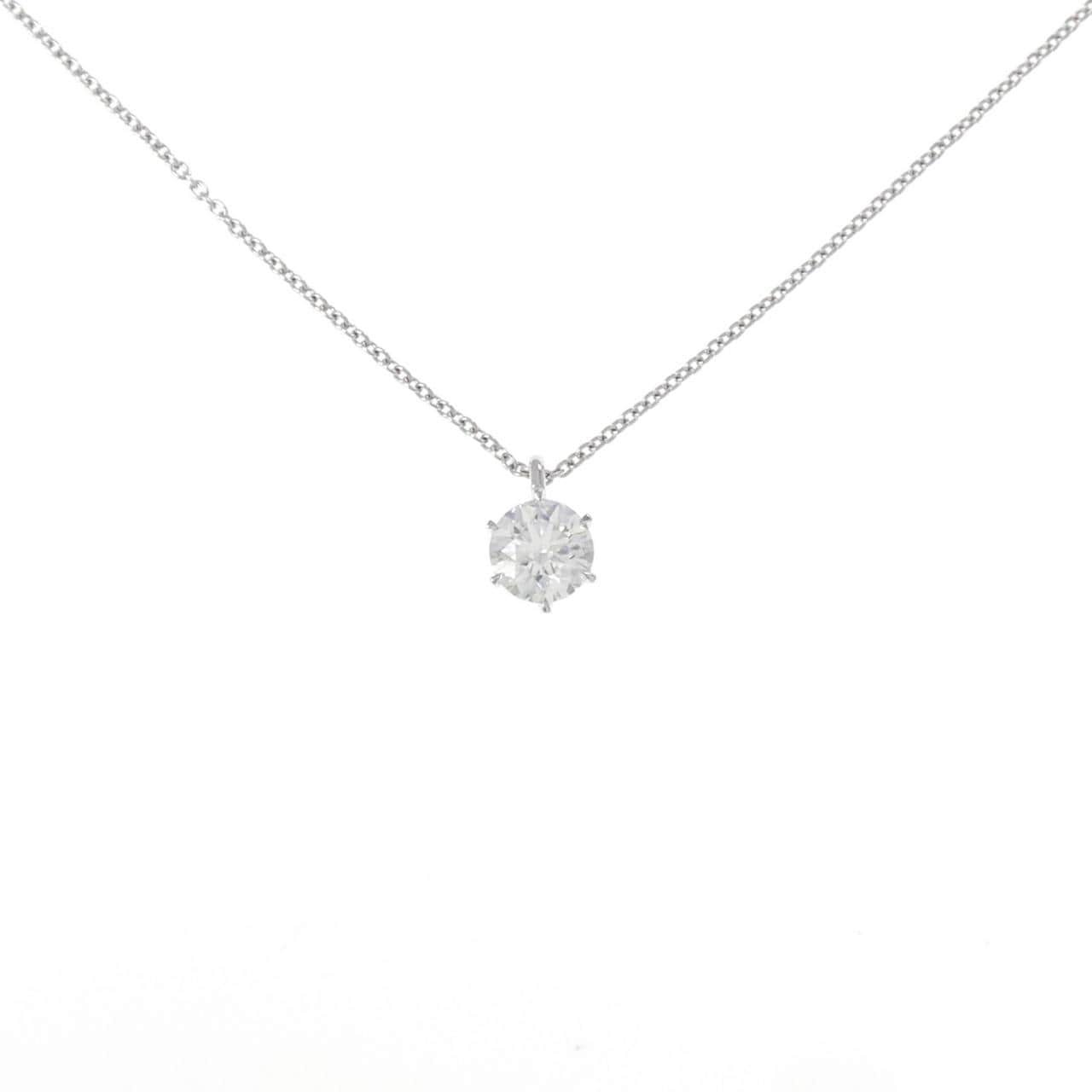 【リメイク】PT900/PT850 ソリティア ダイヤモンド ネックレス 0.503CT D VS2 3EXT H＆C