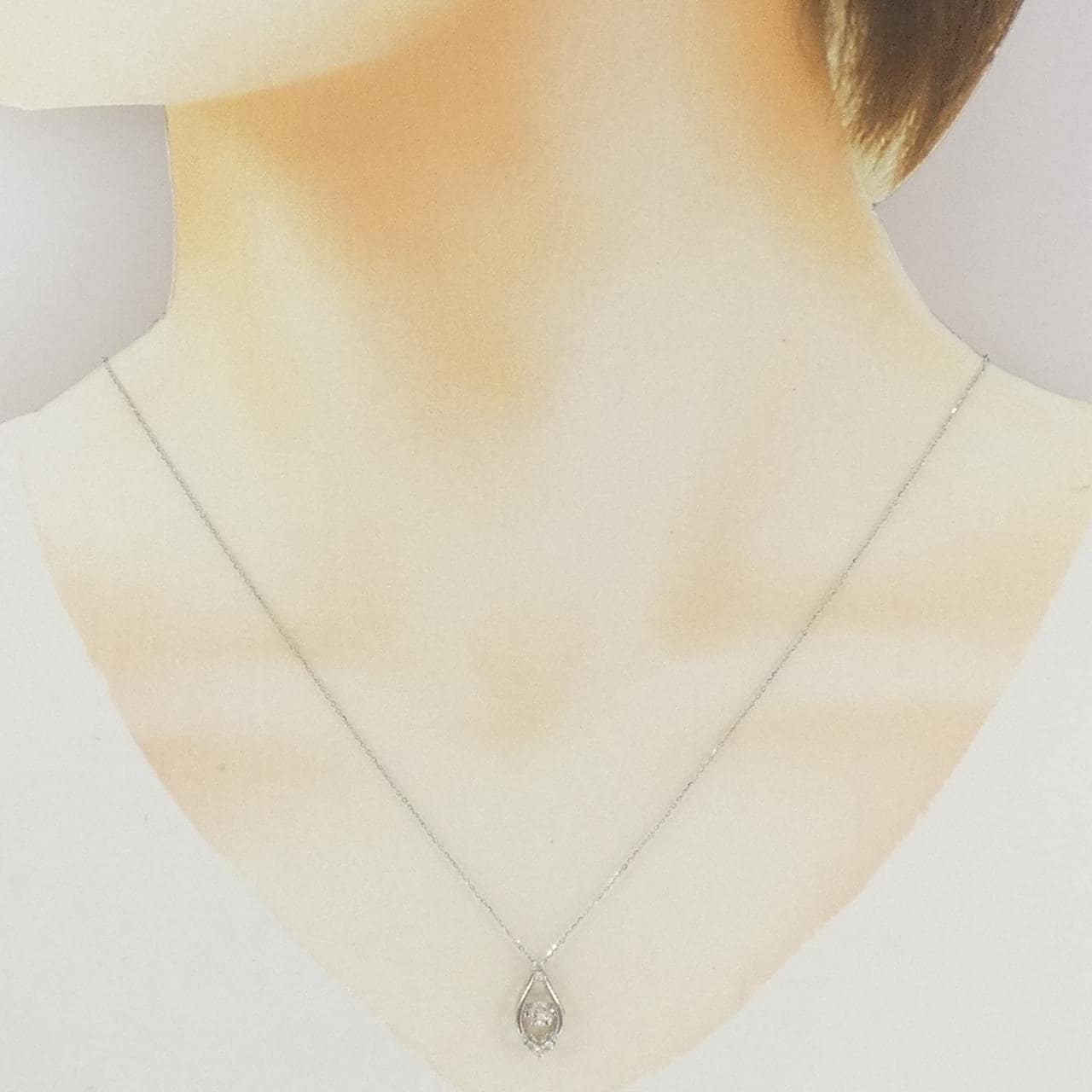 PT900/PT850 ダイヤモンド ネックレス 0.20CT