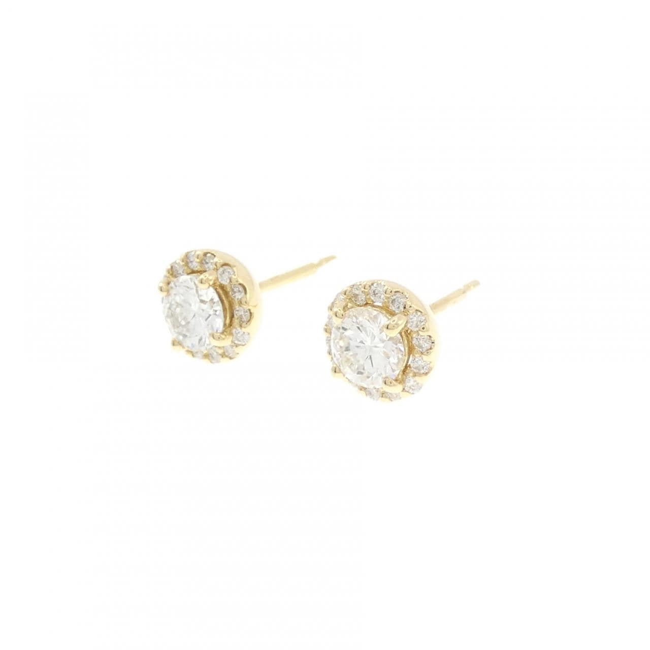 【リメイク】K18YG/ST ダイヤモンド ピアス 0.308CT 0.310CT G VS1-2 VG