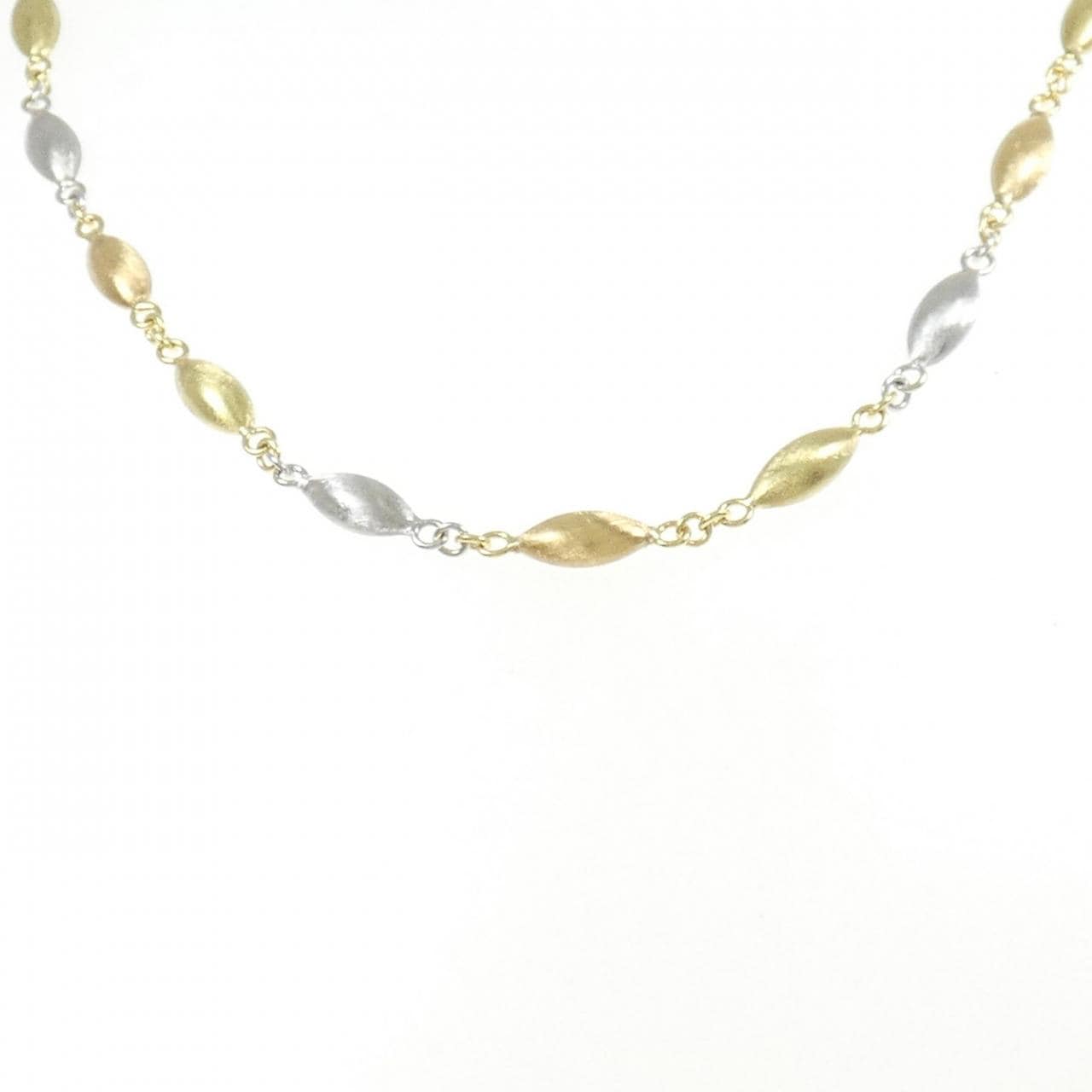 750 Three-color necklace