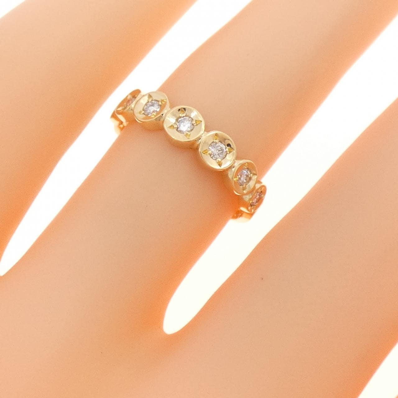 K18YG ダイヤモンド リング 0.14CT
