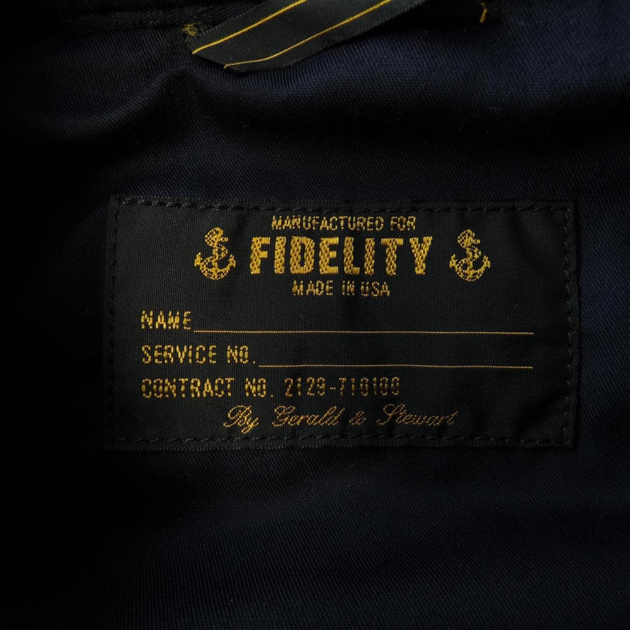 フィデリティ FIDELITY ジャケット