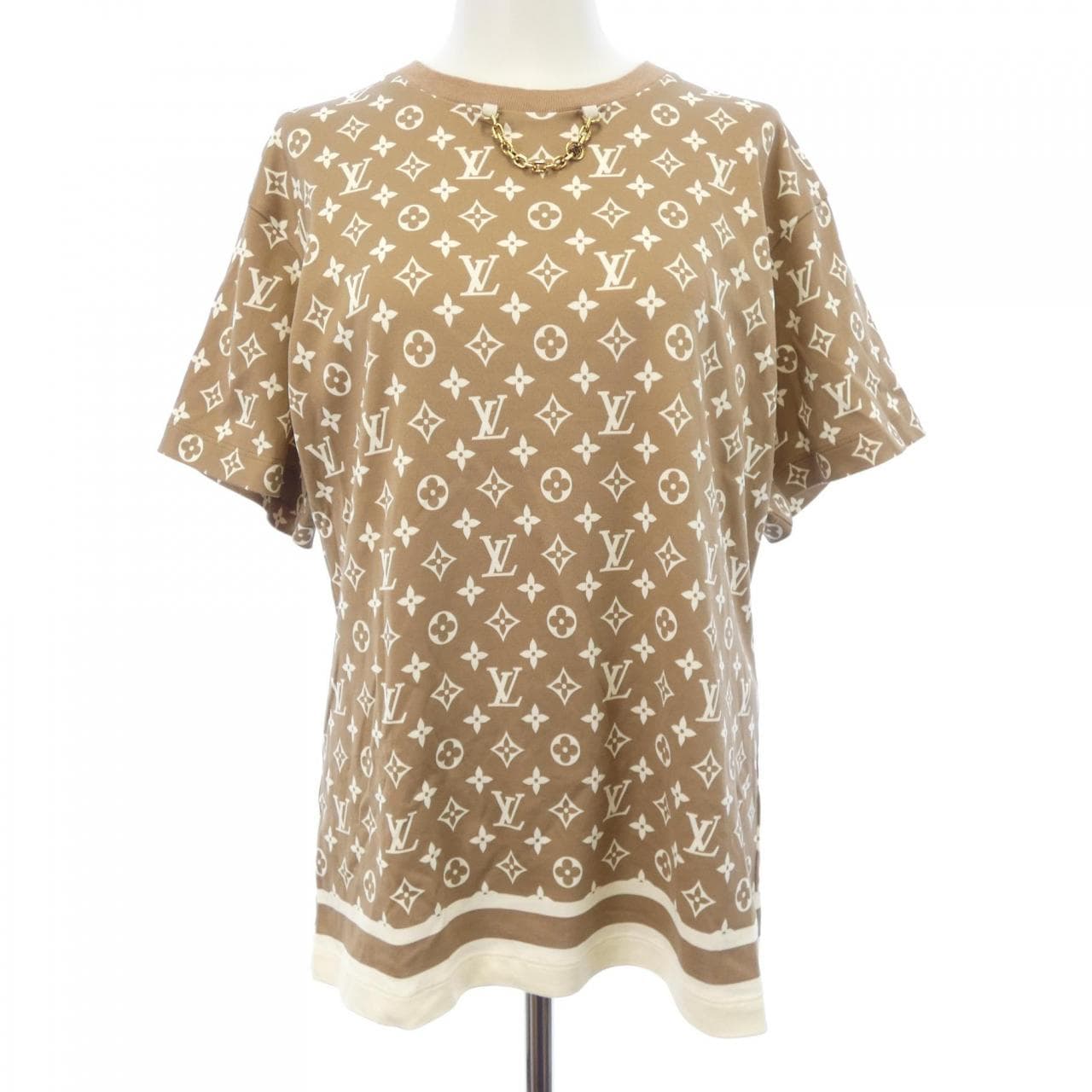 ルイヴィトン LOUIS VUITTON ストライプアクセントモノグラムTシャツ FOTS43TR1 Tシャツ