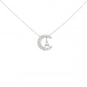 K18WG ダイヤモンド ネックレス 0.20CT