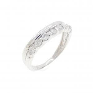 K14WG ダイヤモンド ピンキーリング 0.19CT