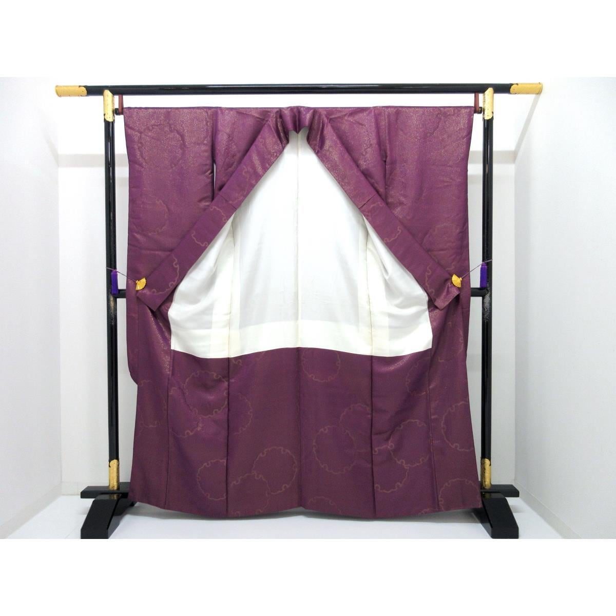 振袖　金通し　華紋入り