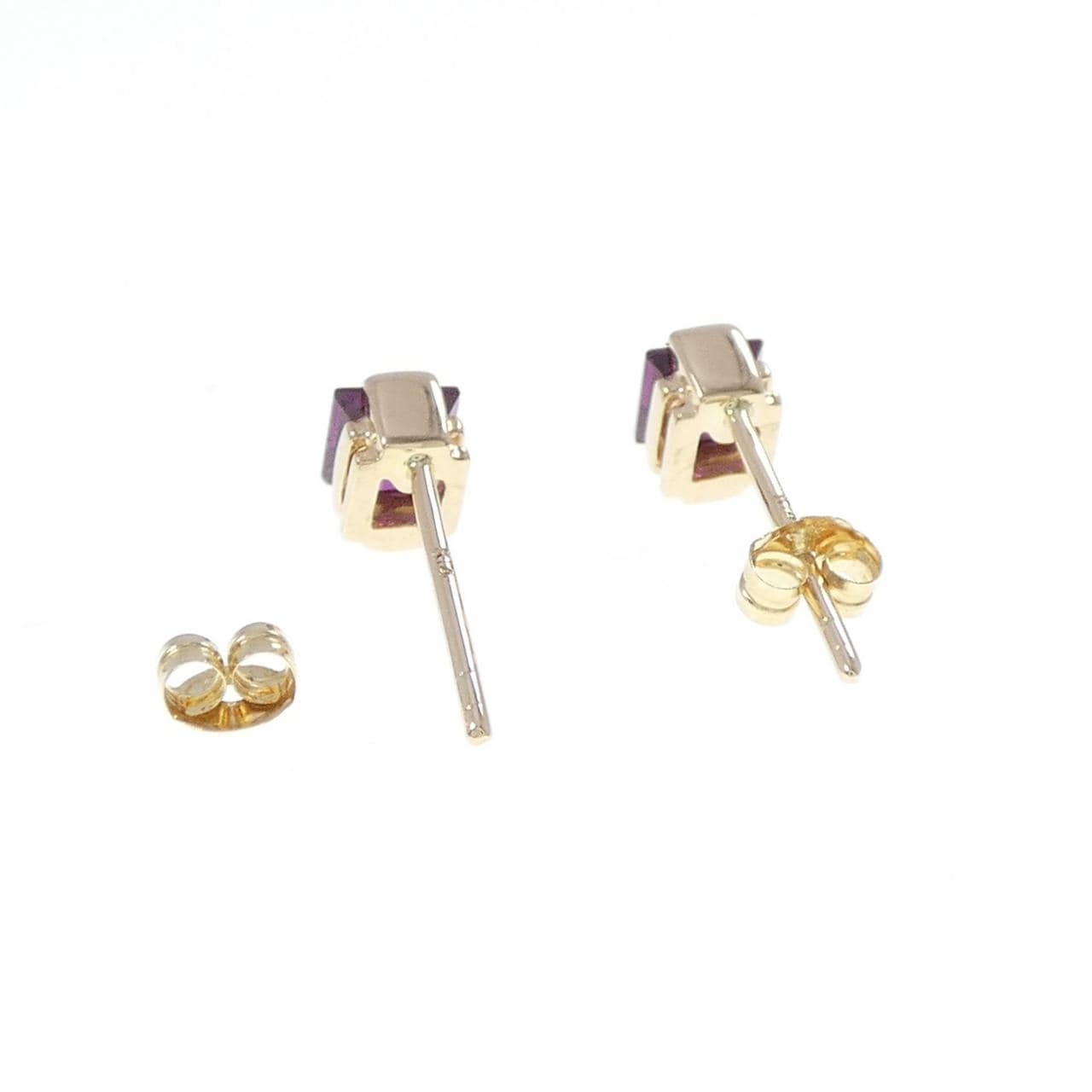 K14YG ガーネット ピアス