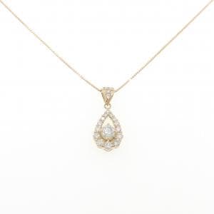 K18YG ダイヤモンド ネックレス 1.01CT