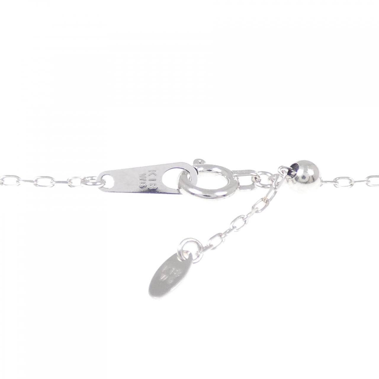 K18WG ダイヤモンド ネックレス 1.00CT