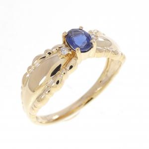 K18YG サファイヤ リング 0.33CT