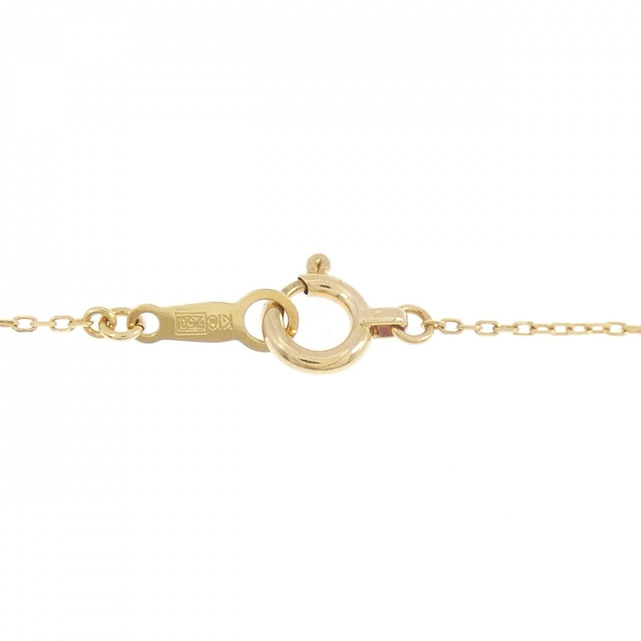 K18YG クロス ダイヤモンド ネックレス