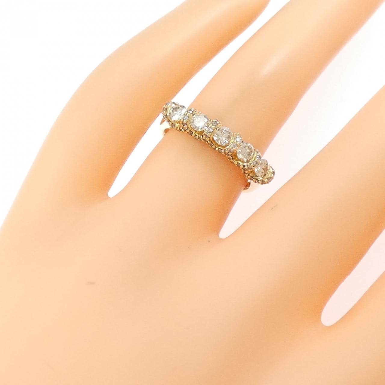 K18YG ダイヤモンド リング 0.70CT