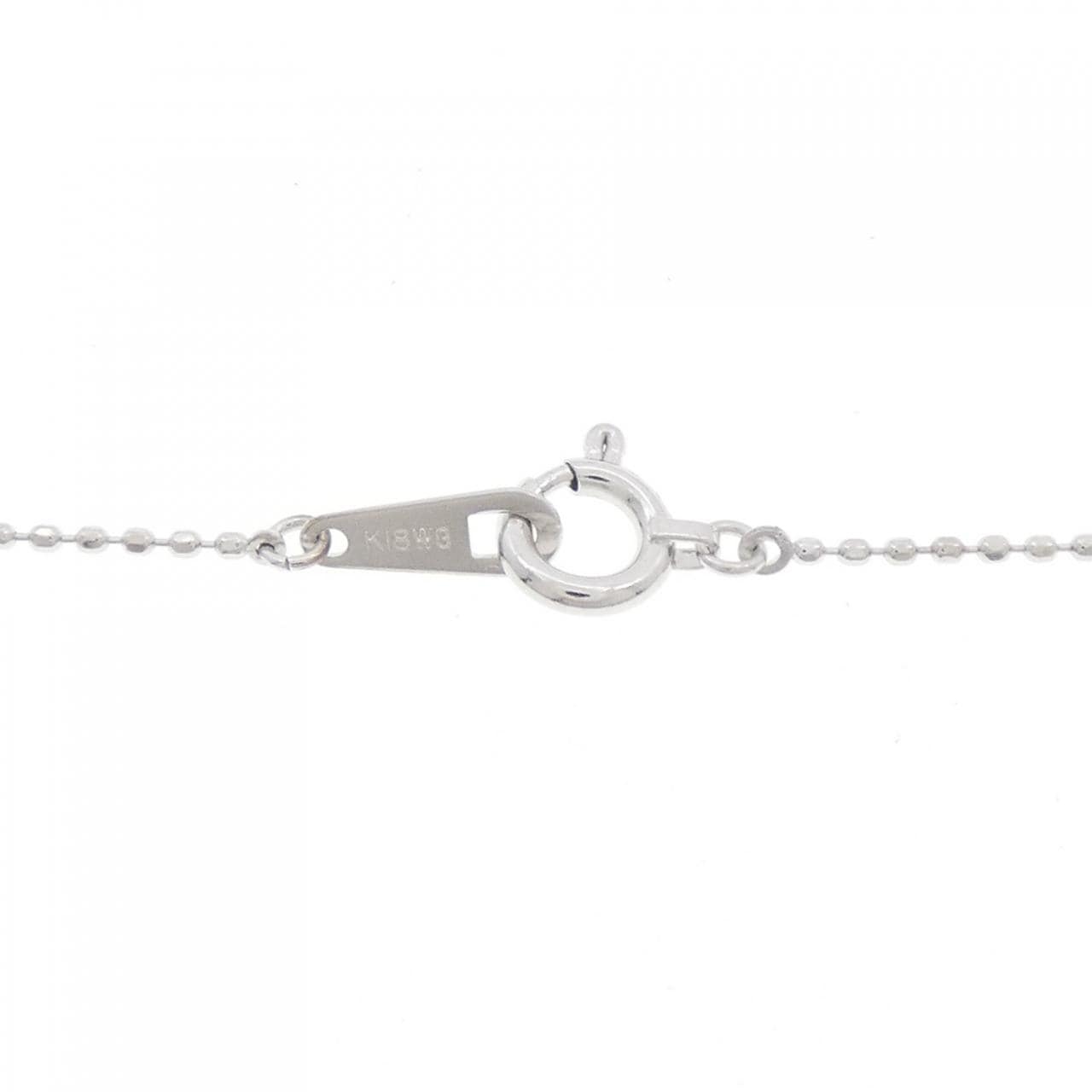 K18WG ダイヤモンド ネックレス 0.07CT