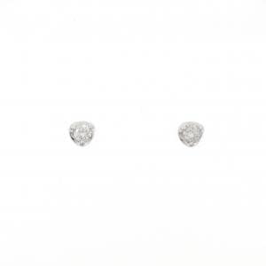 K18WG ダイヤモンド ピアス 0.10CT