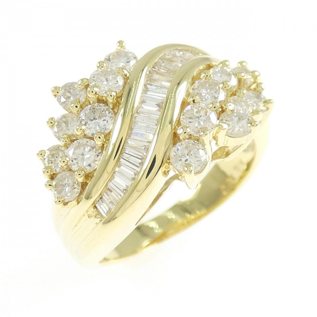 K18YG ダイヤモンド リング 1.50CT