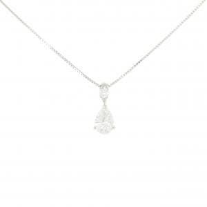 PT900/PT850 ダイヤモンド ネックレス 0.848CT E SI2 ペアシェイプ
