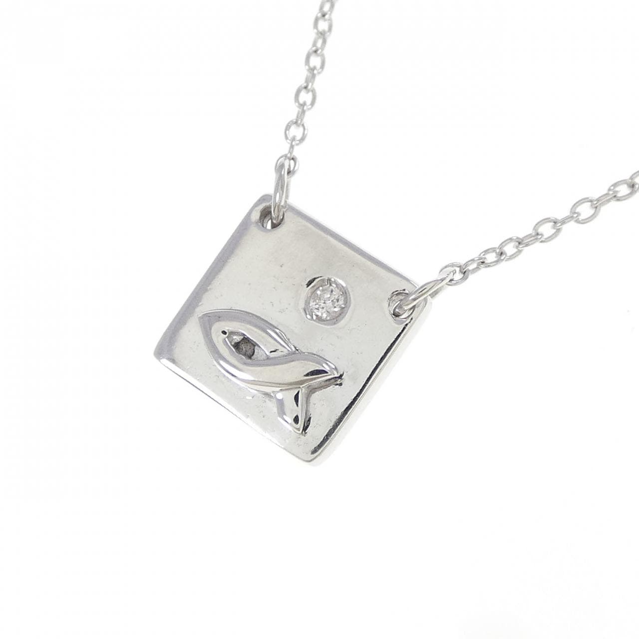 750WG ダイヤモンド ネックレス