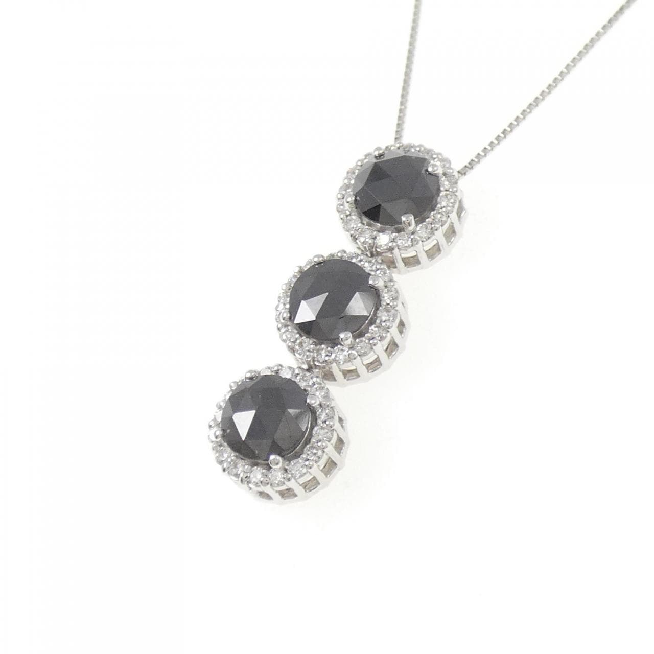 K18WG ダイヤモンド ネックレス 1.50CT