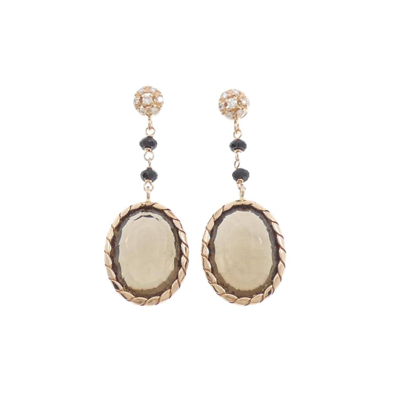 750PG/K18PG カラーストーン ピアス