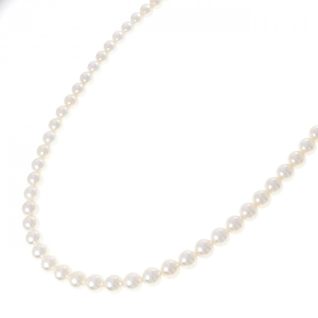シルバークラスプ アコヤパール ネックレス 7.5-8mm