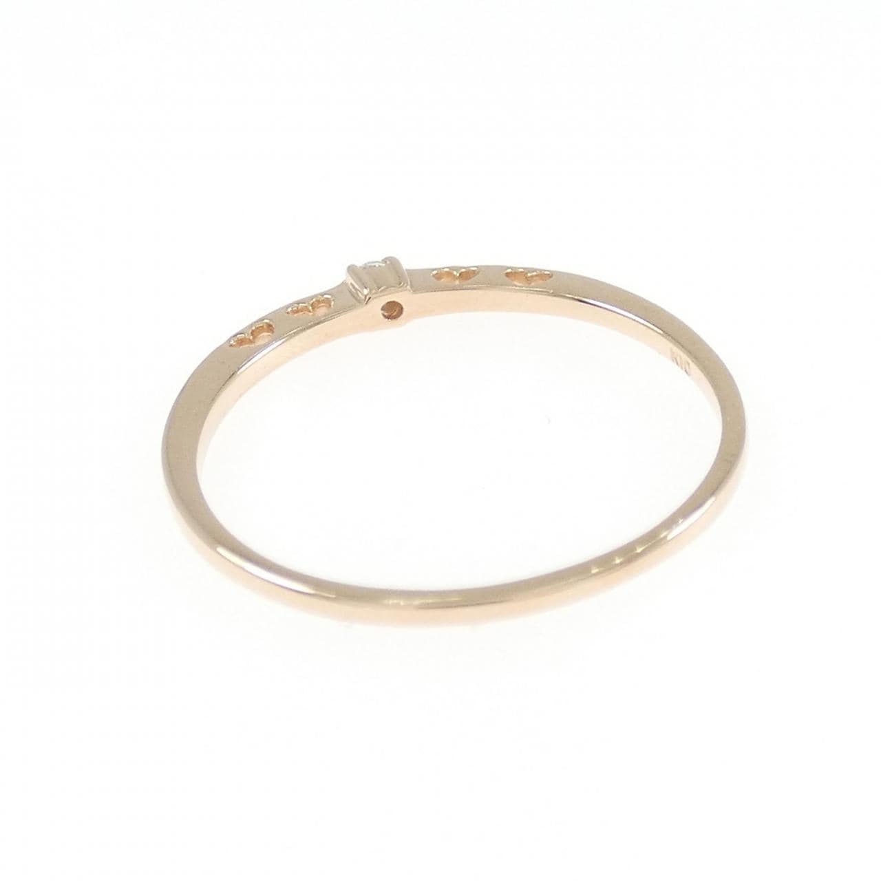 K10PG solitaire Diamond ring