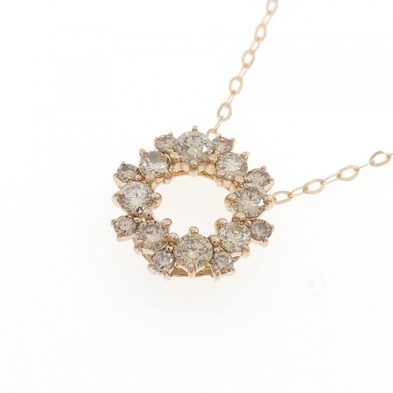 K18PG ダイヤモンド ネックレス 0.60CT