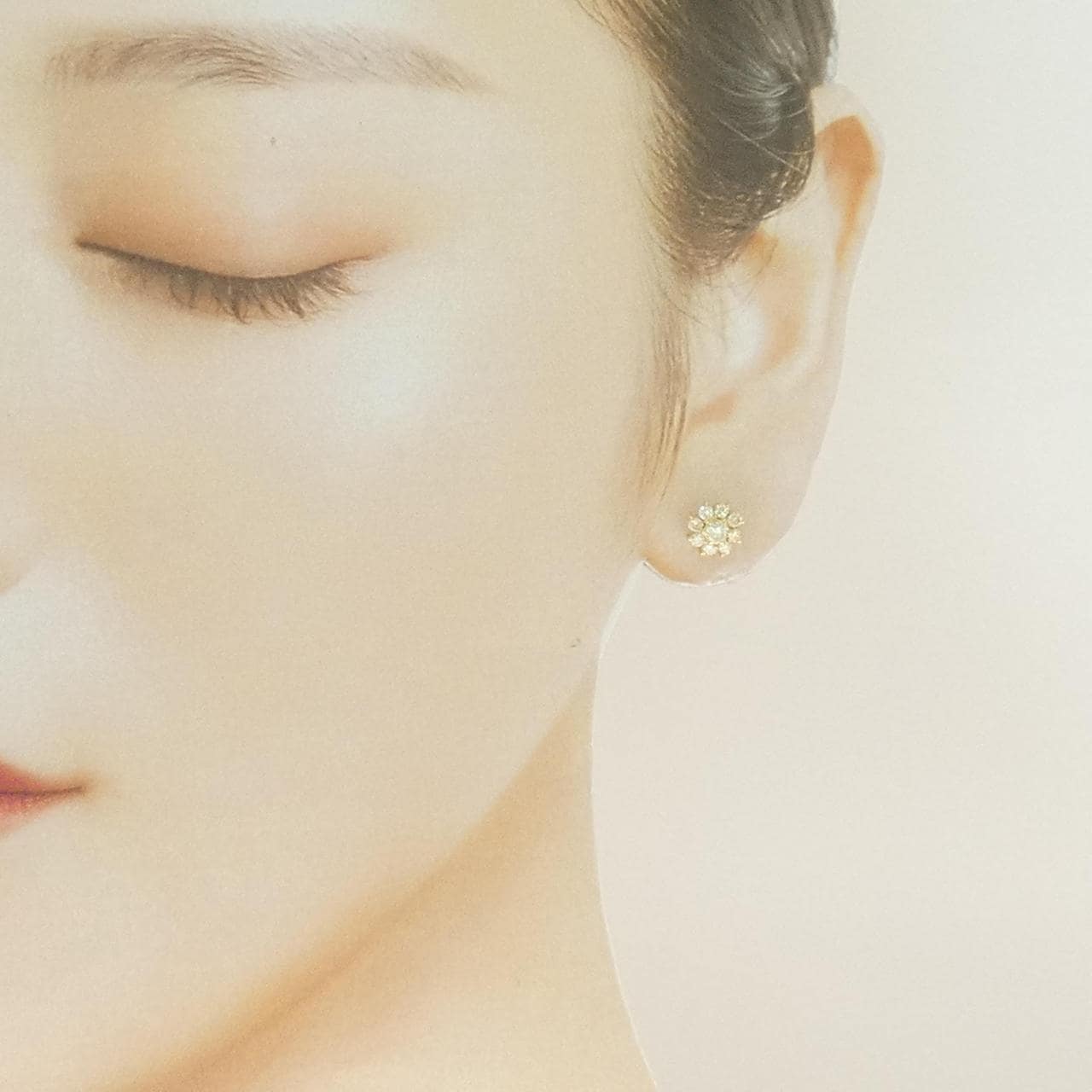 K18YG ダイヤモンド ピアス