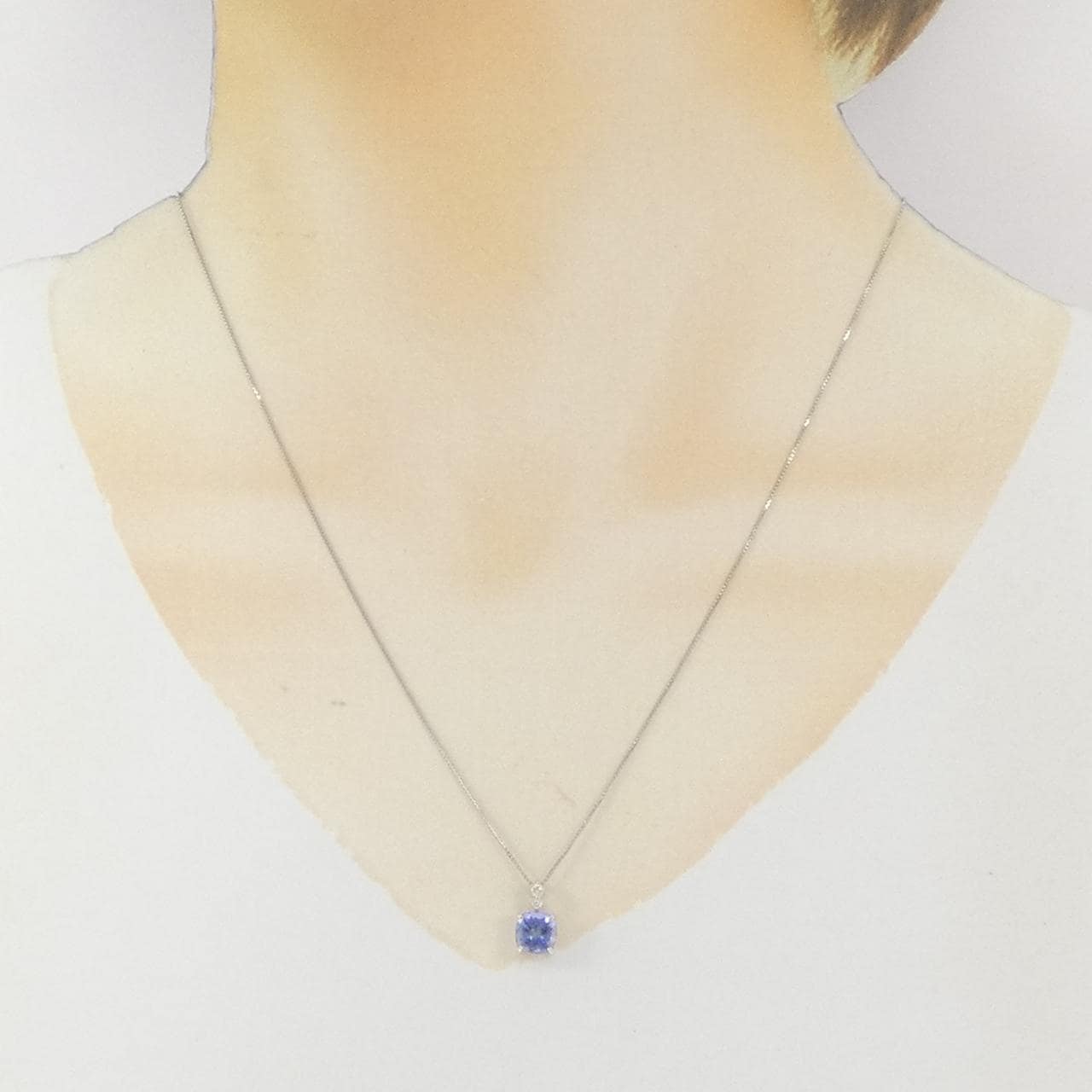 PT900/PT850 タンザナイト ネックレス 1.18CT