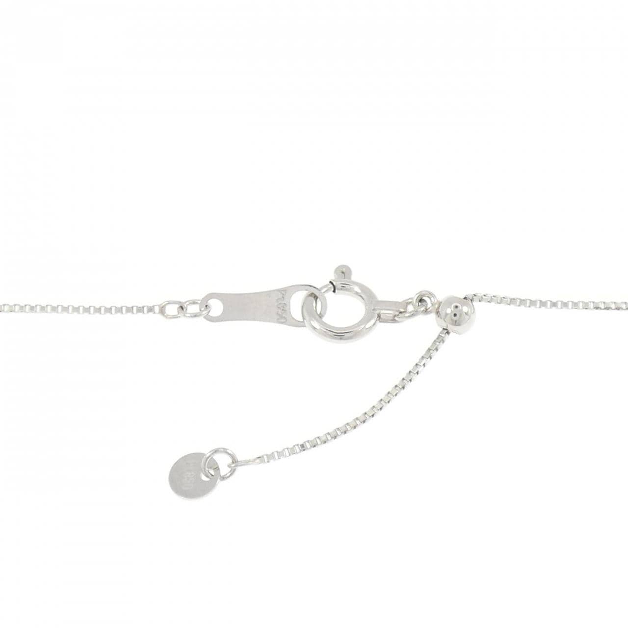 PT900/PT850 ルビー ネックレス 0.48CT