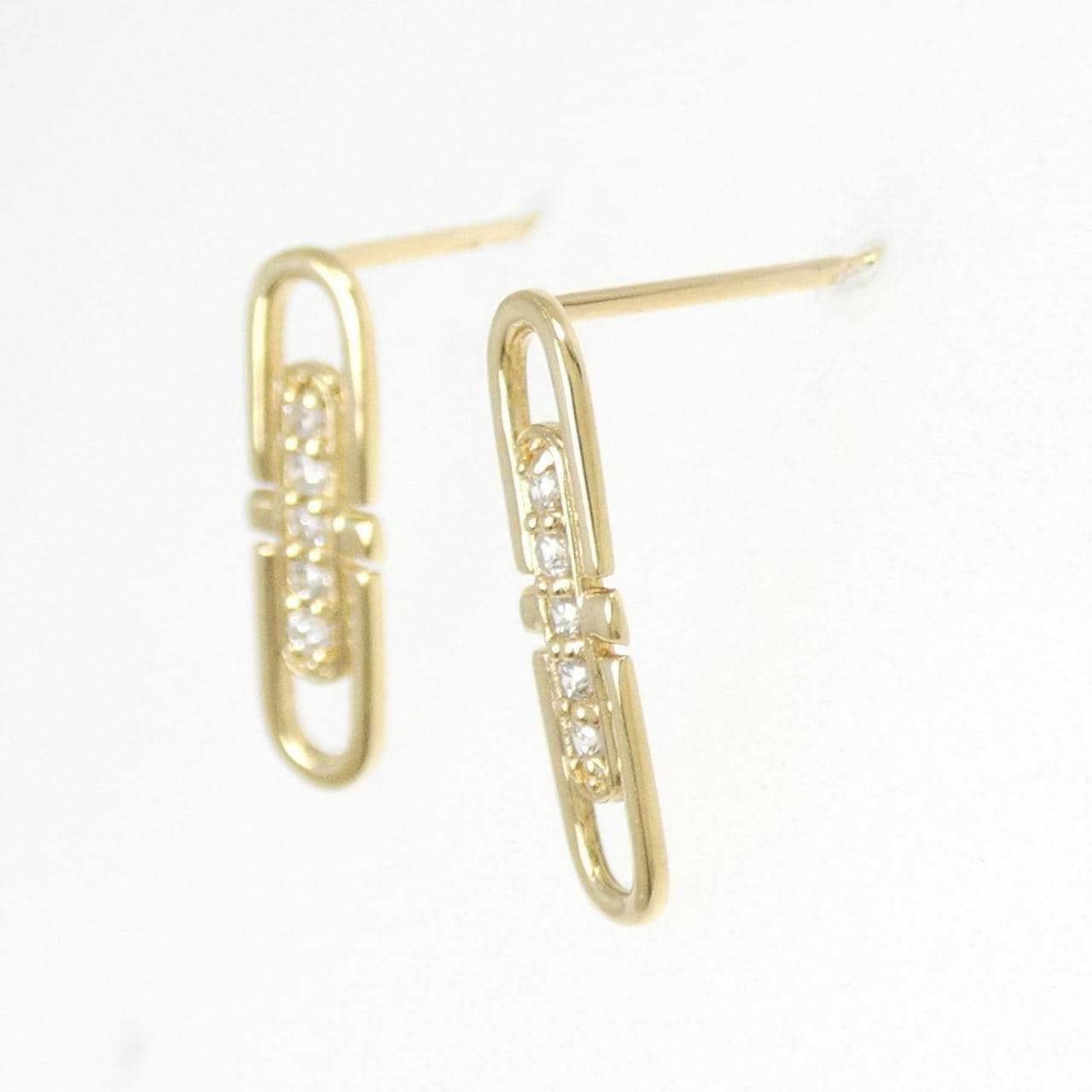 K18YG ダイヤモンド ピアス 0.10CT