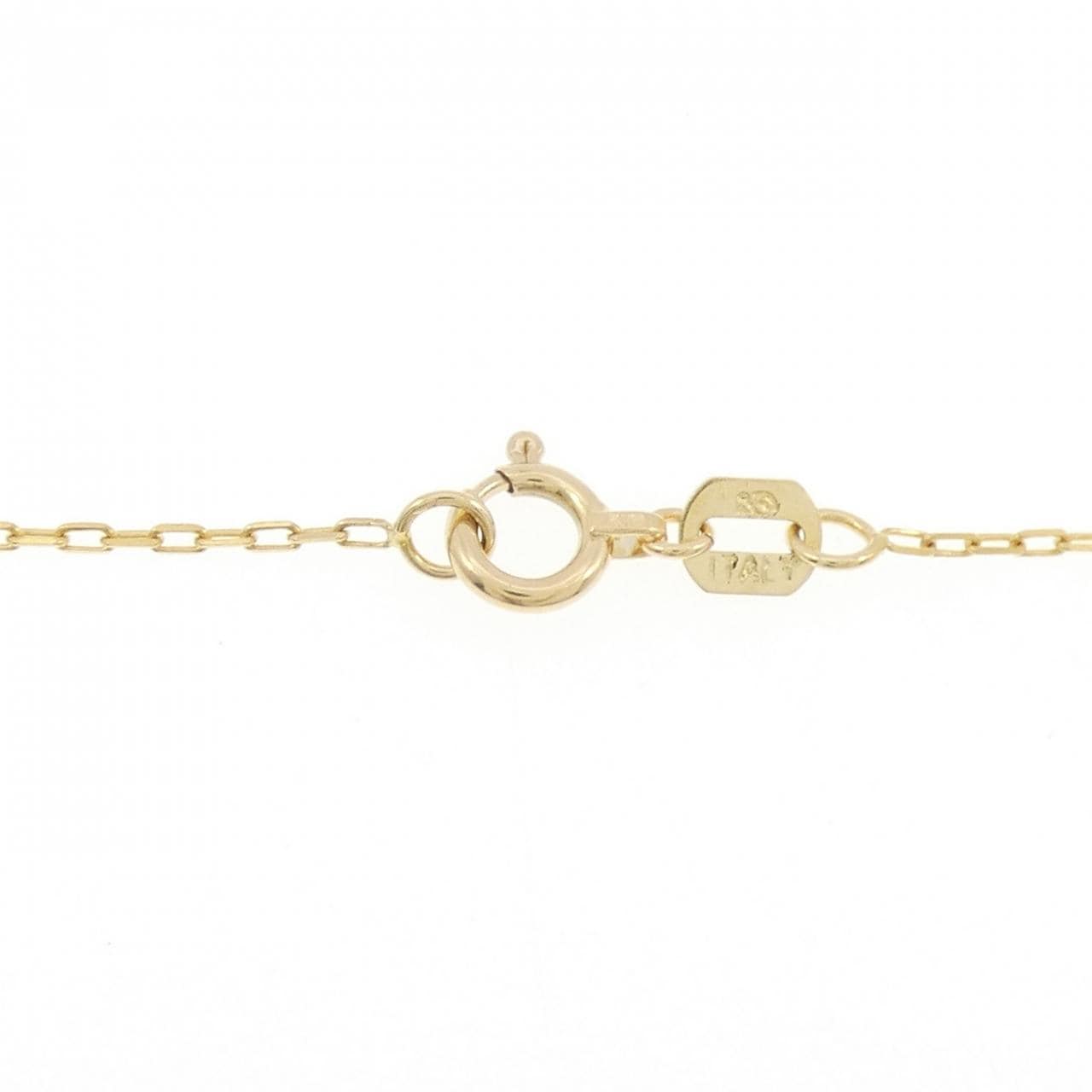 K18YG 心形 x 星形 x 月亮钻石项链 0.06克拉