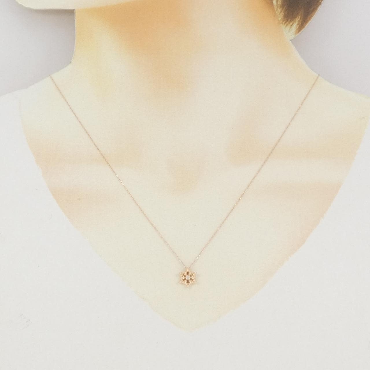 K10PG ダイヤモンド ネックレス 0.01CT