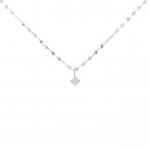 K18PG ダイヤモンド ネックレス 0.12CT