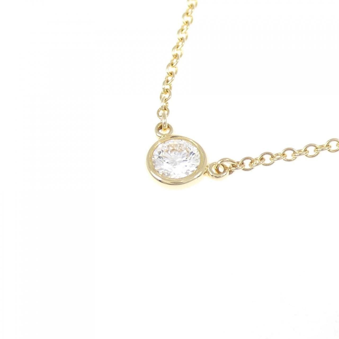 ティファニー バイザヤード ネックレス 0.18CT G VVS1 3EXT