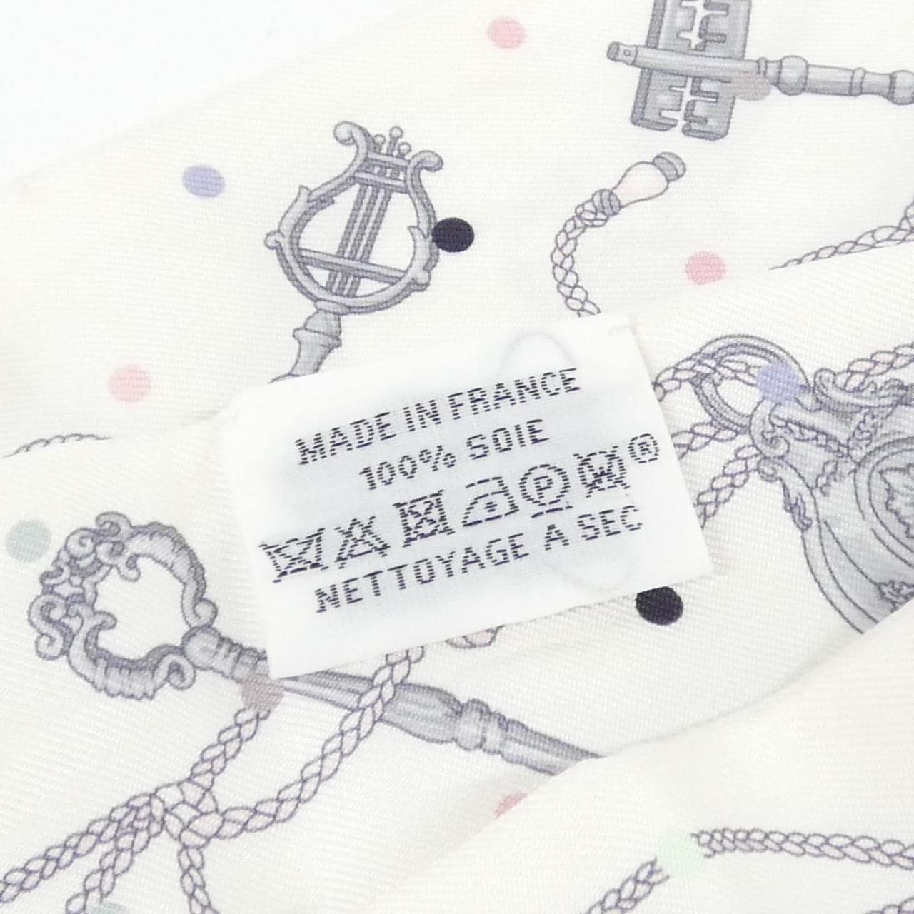 エルメス LES CLES A POIS ツイリー 063871S スカーフ