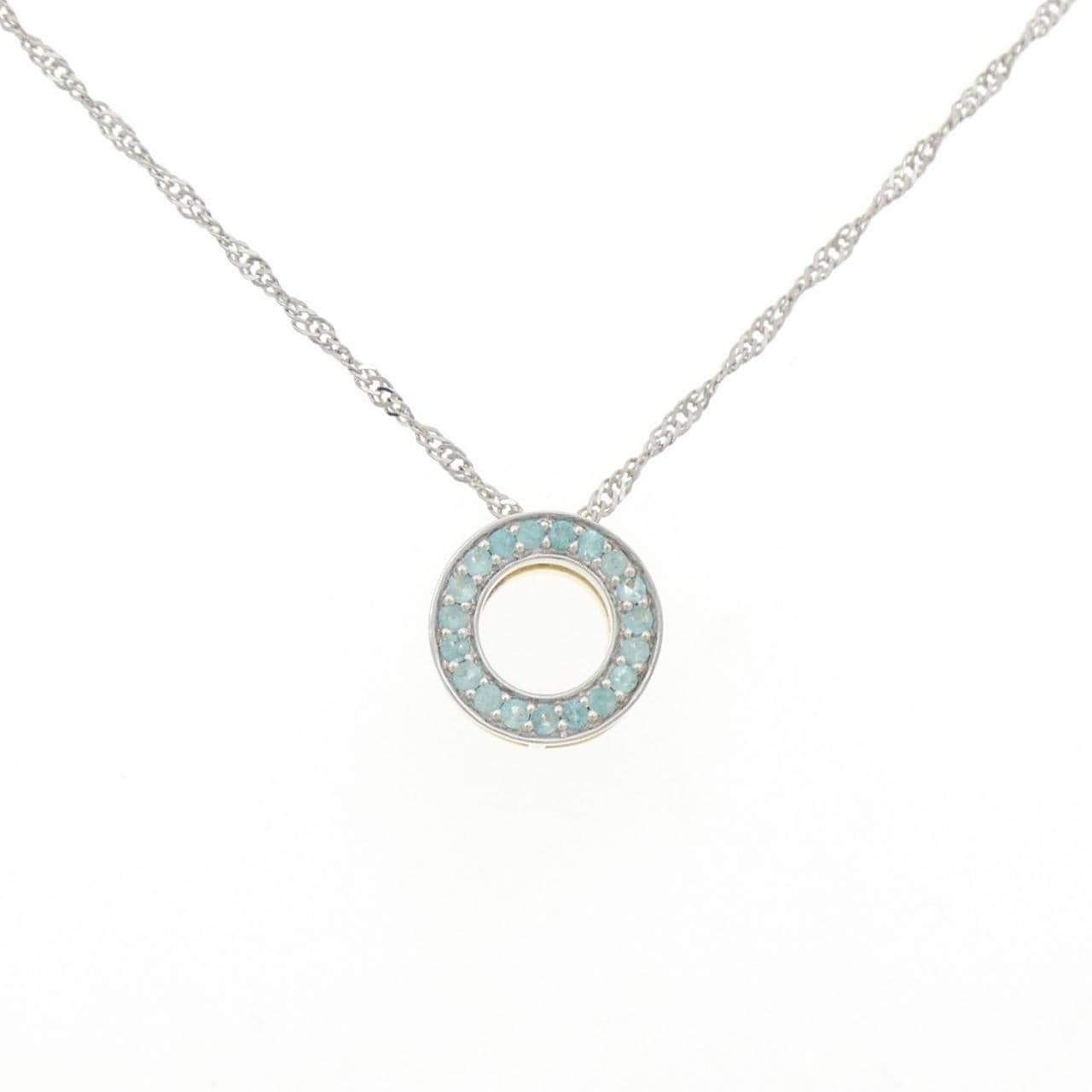 K18YG/PT850/K18WG トルマリン ネックレス 0.21CT