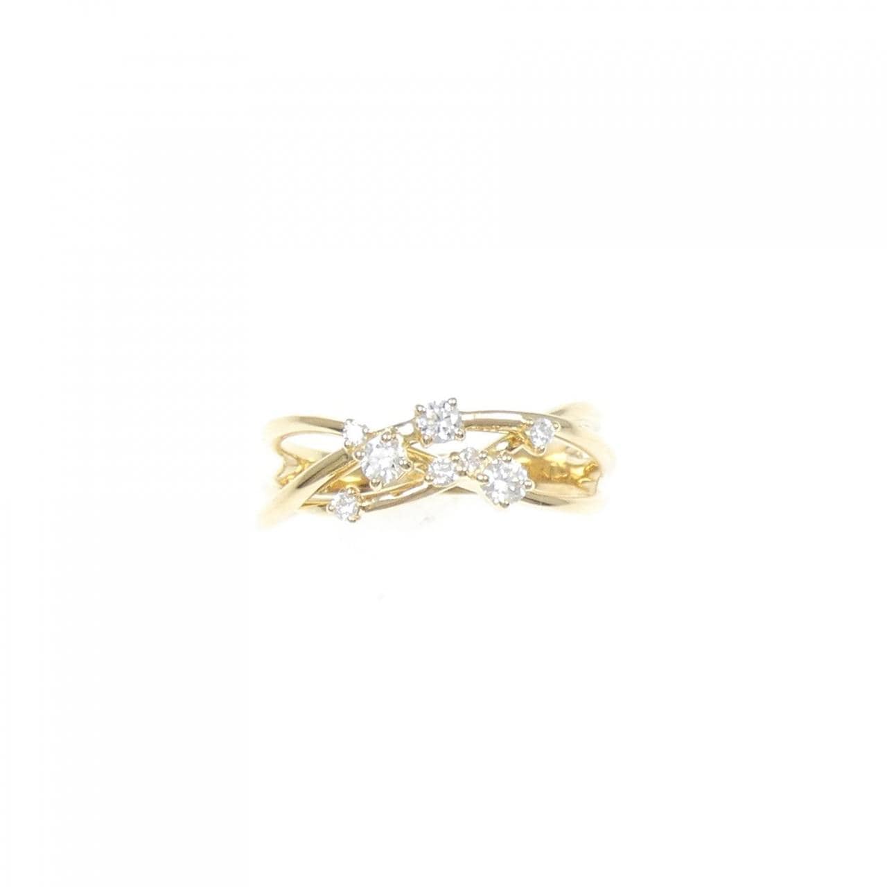 K18YG ダイヤモンド リング 0.20CT