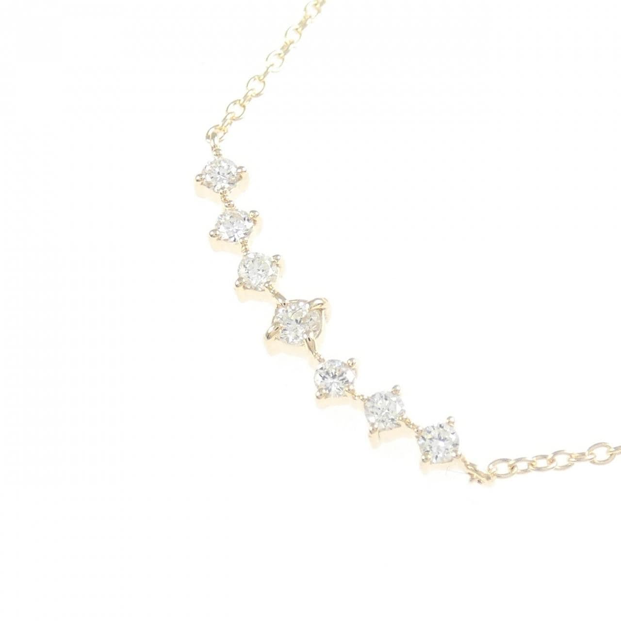 【リメイク】K10YG ダイヤモンド ネックレス 0.15CT
