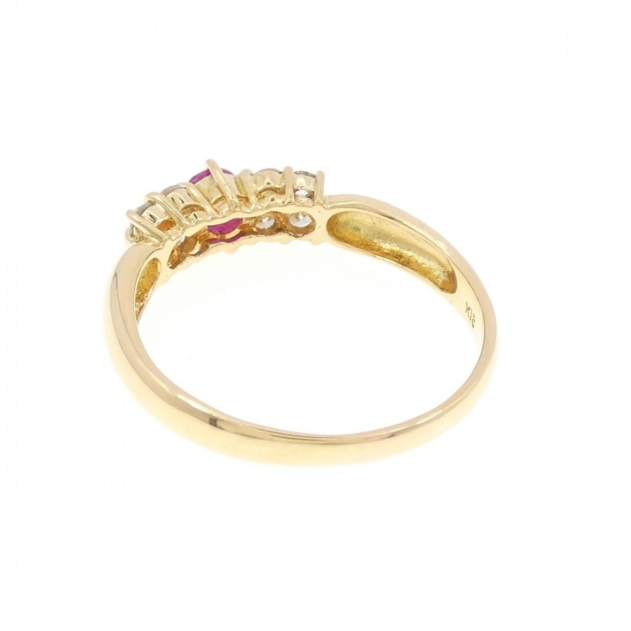 K18YG ruby ring 0.20CT
